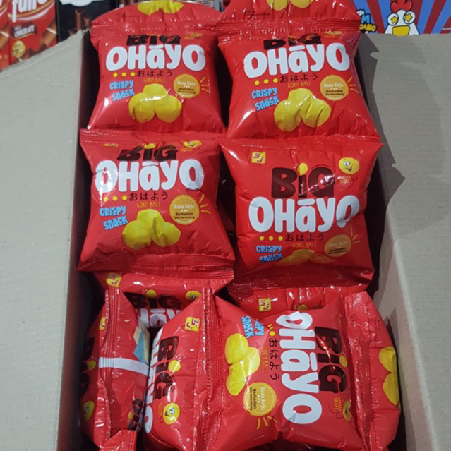 BIG OHAYO chiki berhadiah snack jajan 1 renceng 10pcs