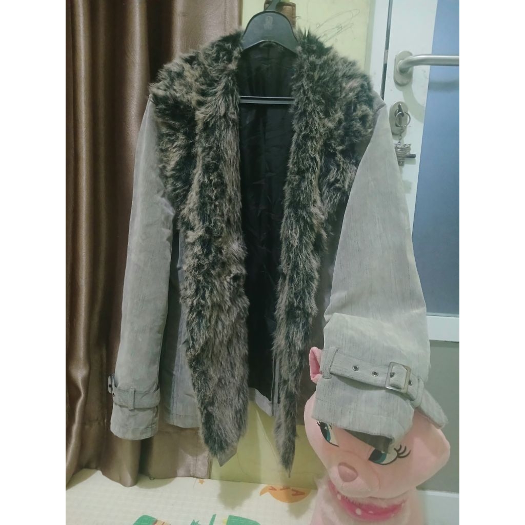 Louis Chavlon Faux Fur Jacket Lgb style