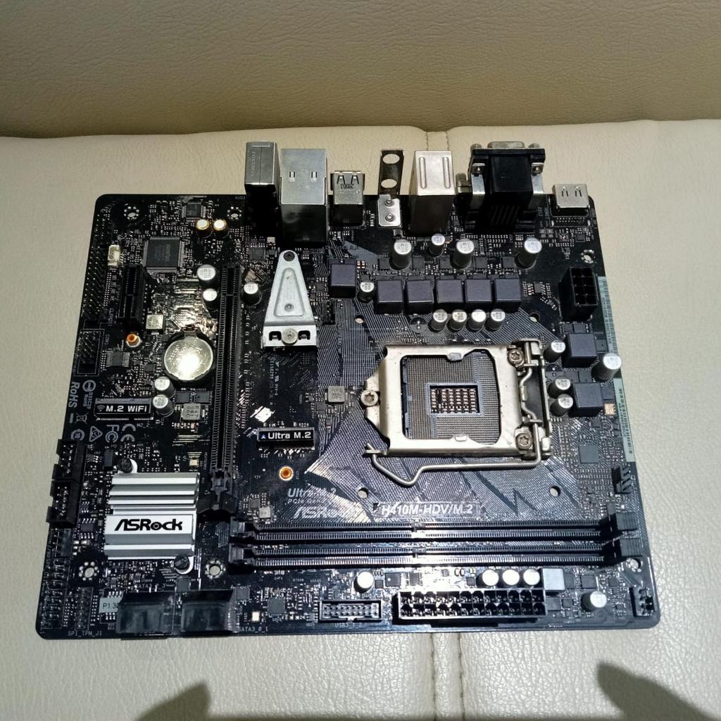 Mobo Asrock H410m-hvs gen10 DDR4 Murah motherboard