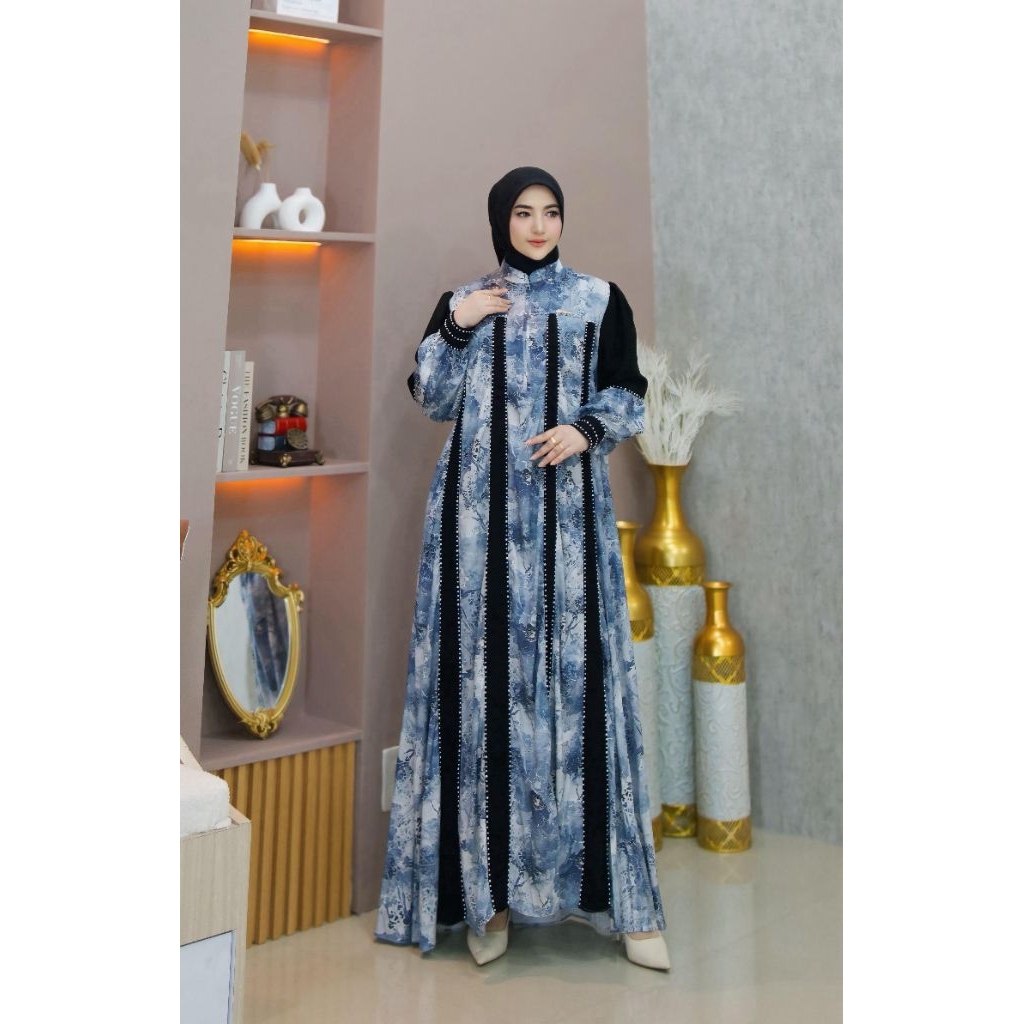 NEW ARRIVAL || ANDINI DRESS PREMIUM//DRESS MOTIF SIMPEL DAN ELEGAN