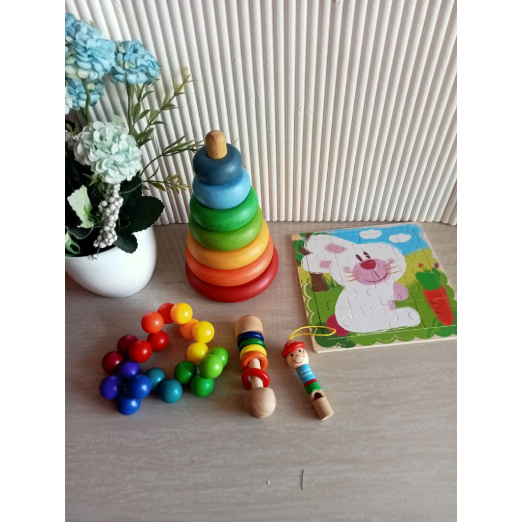 preloved mainan edukasi kayu