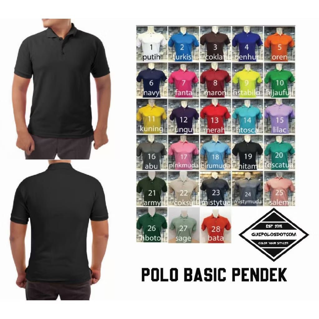 KAOS BERKERAH M9DEL POLO.PLOSAN READY LENGAN PANJANG DAN LENGAN PENDEK