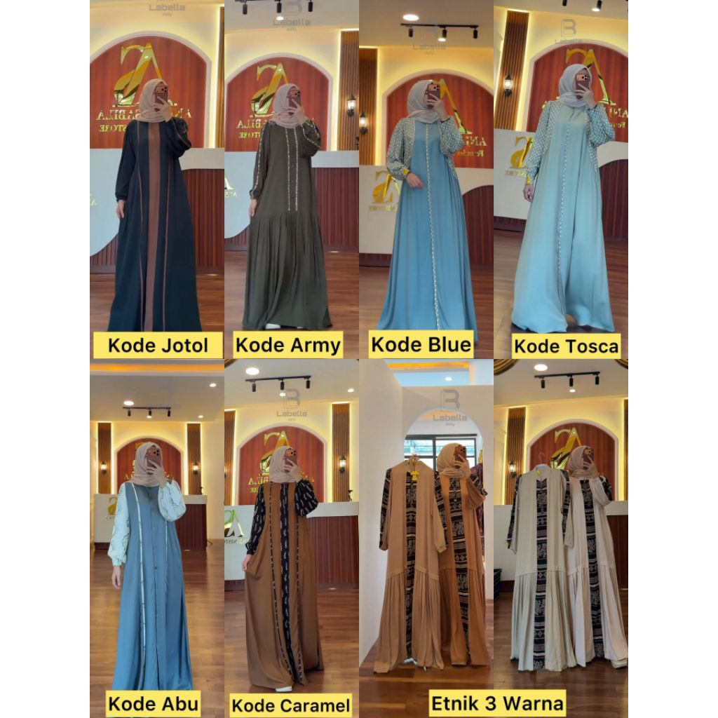 gamis labella terbaru by anjani