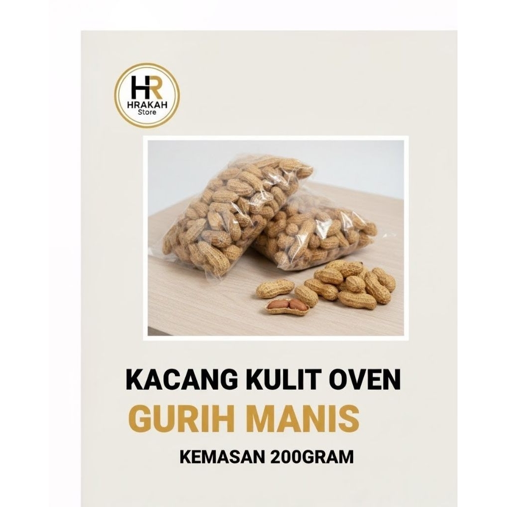 Kacang Kulit Oven / Kacang Tanah Oven 200gr