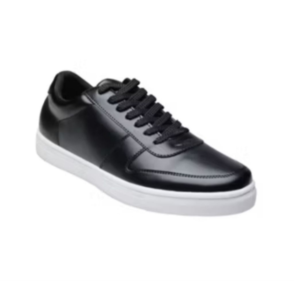 Ascho sepatu pria sneakers black white original shoes