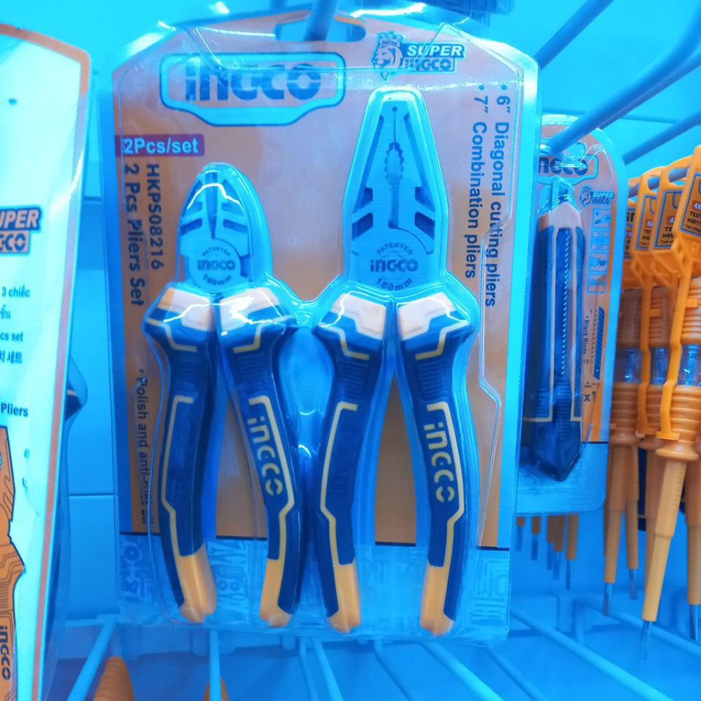 INGCO SET 2PCS TANG KOMBINASI DAN POTONG
