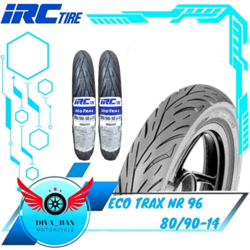 BAN TUBELESS IRC ECOTRAX NR 96 80/90-14