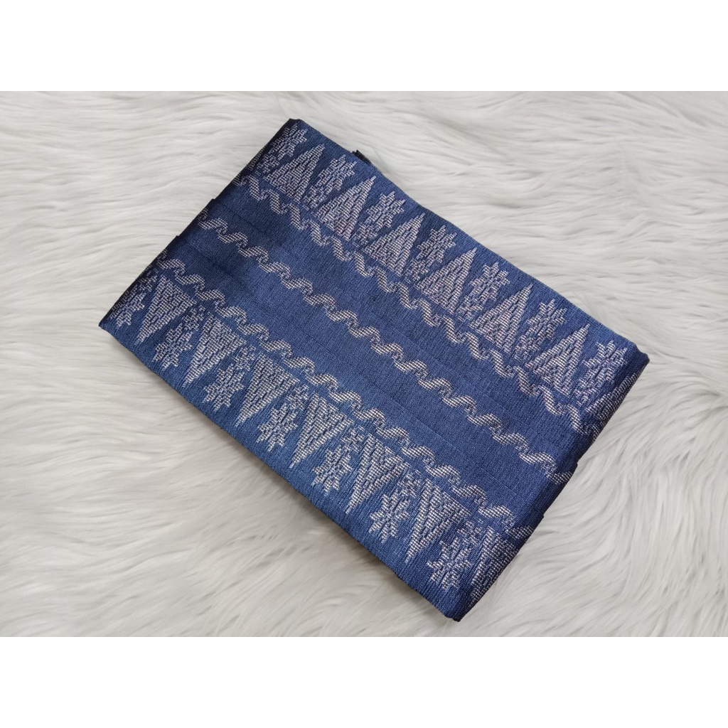 songket silungkang bahan baju warna denim(pria dan wanita)