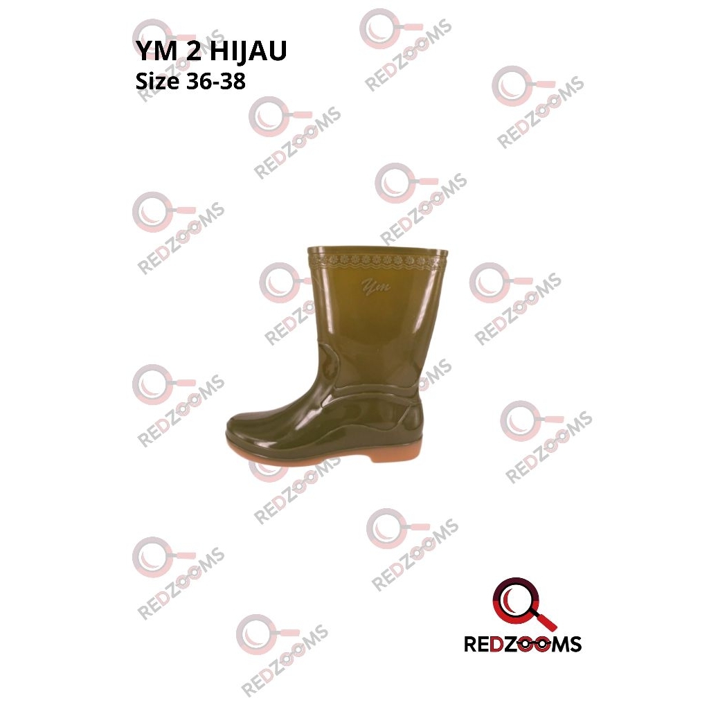 Sepatu Boot Pendek Yumeida 2 YM-2 Sepatu Boot Pria Wanita Karet Anti Slip Air Nyaman
