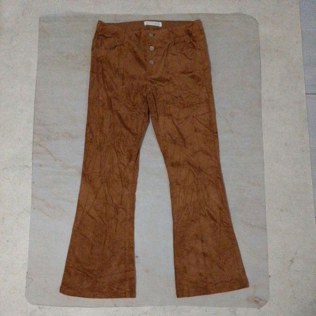 Celana Corduroy Cutbray Zara