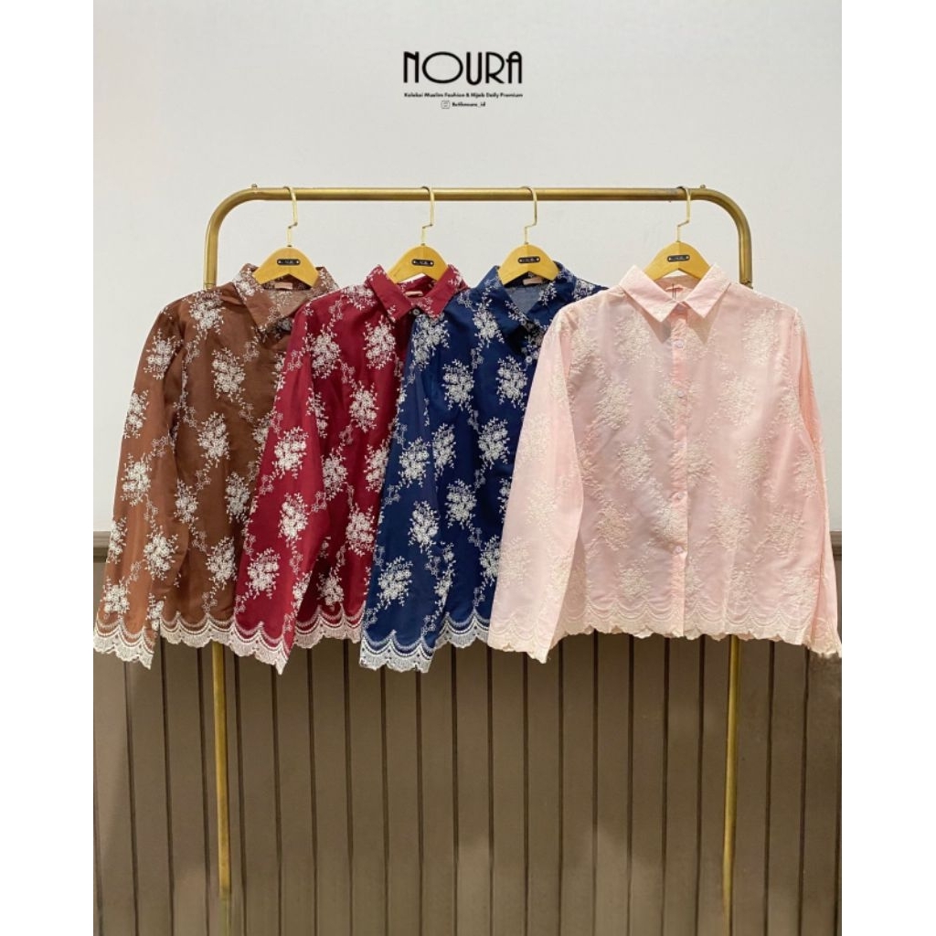 Blouse Brokat Noura Elegance Butik Noura