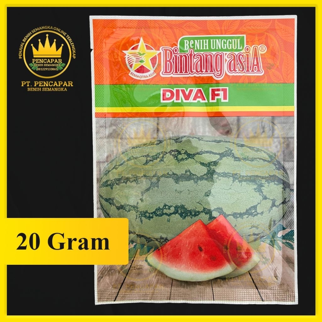 benih semangka DIVA F1 isi 20gram
