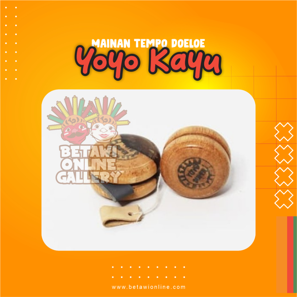 Yoyo Kayu / Mainan Tradisional / Mainan Jadul Yoyo