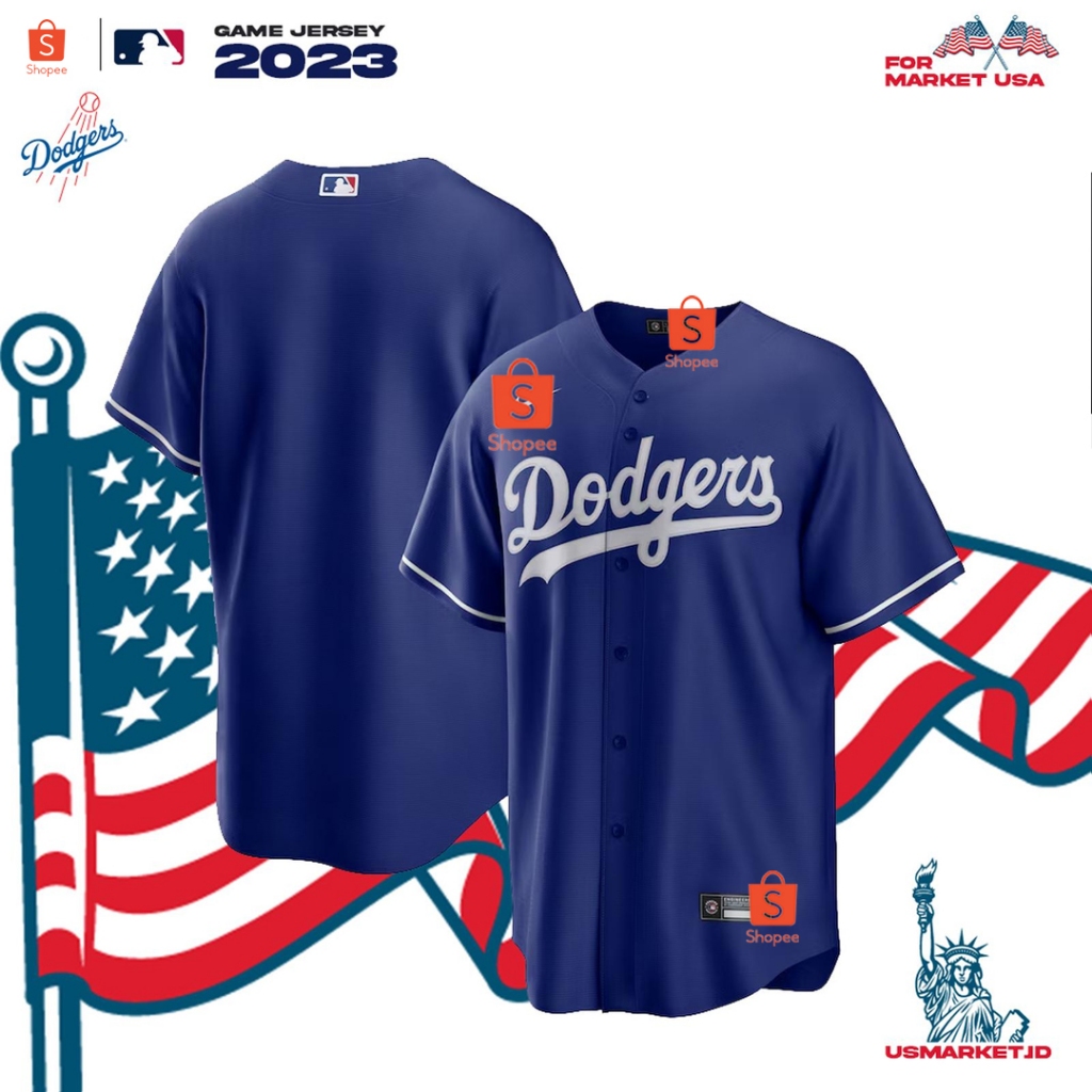 Kaos Jersey Nike Baseball MLB Los Angeles Dodgers Men Original Jersey