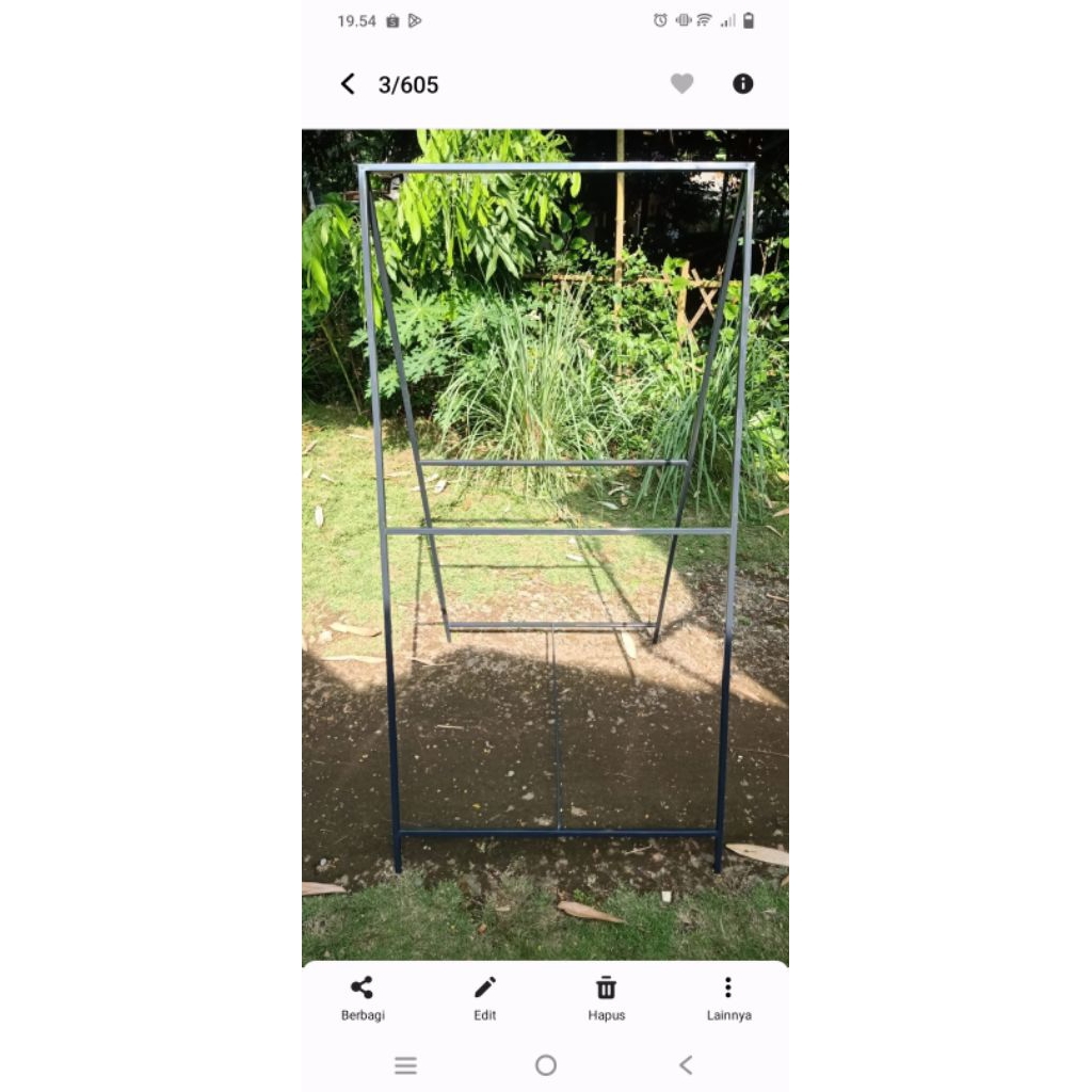 stand banner hollow besi tebal