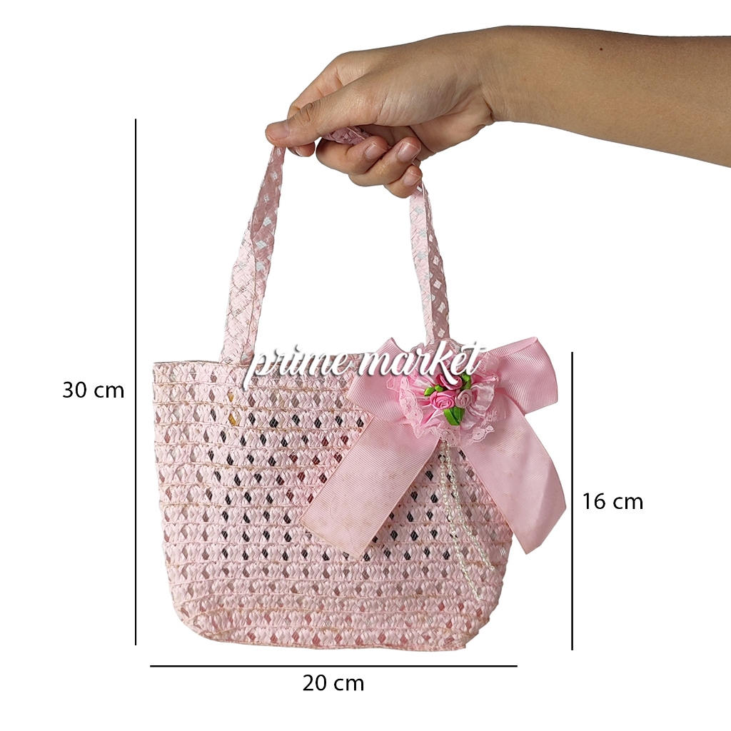 BEST DEALS Tas Anyam Mini Tas Jinjing Tas Tangan Mini Anyam Hand Bag Mini Totebag Mini Anyam
