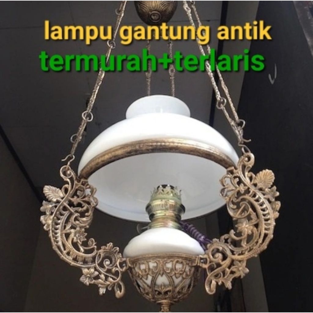 LAMPU GANTUNG hias antik,klasik diameter 28CM