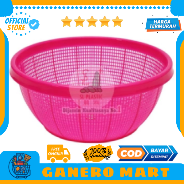 Bakul Bolong Jumbo Besar Bakul Plastik Premium Diameter total 50 cm Bakul Saringan Tempat Nasi