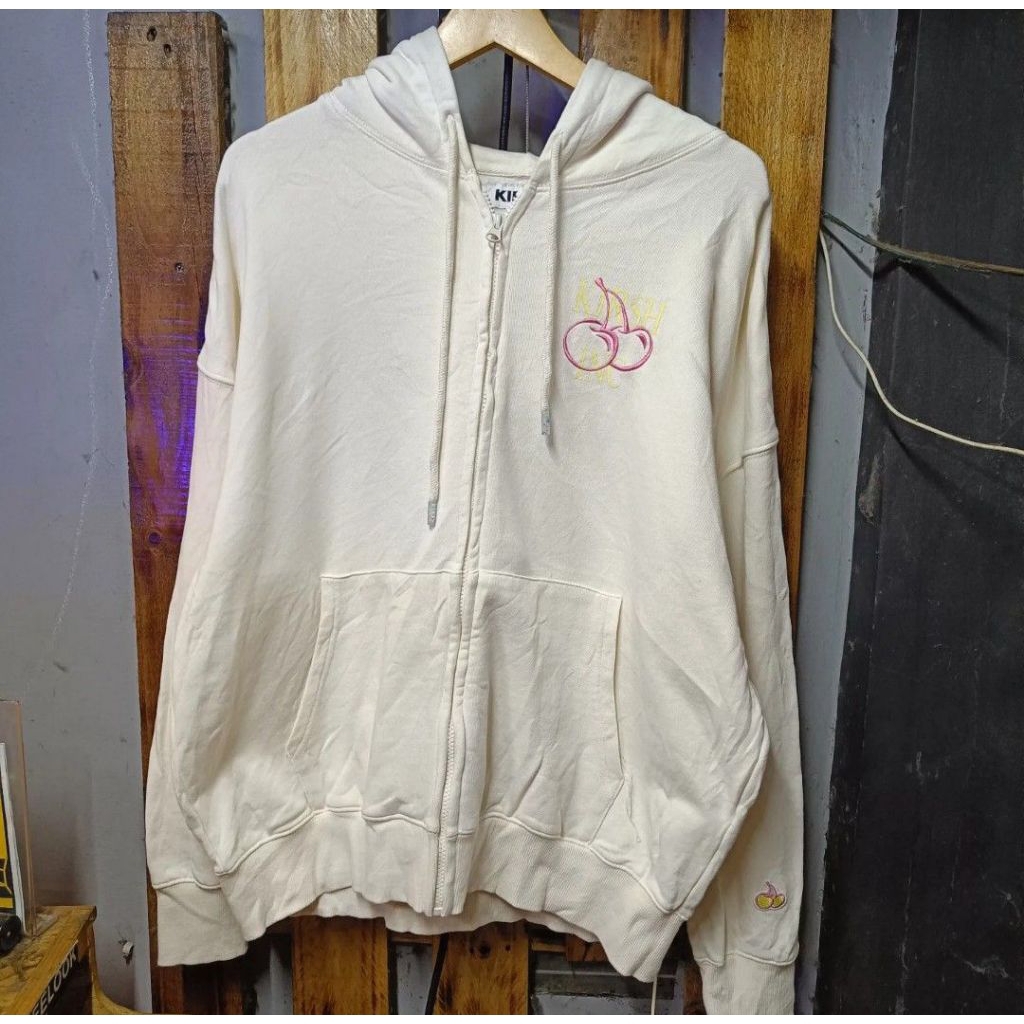 KIRSH SMALL LOGO ZIP HODIE