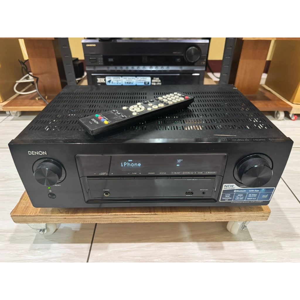 amplifier denon avr x-520bt baca deskripsi