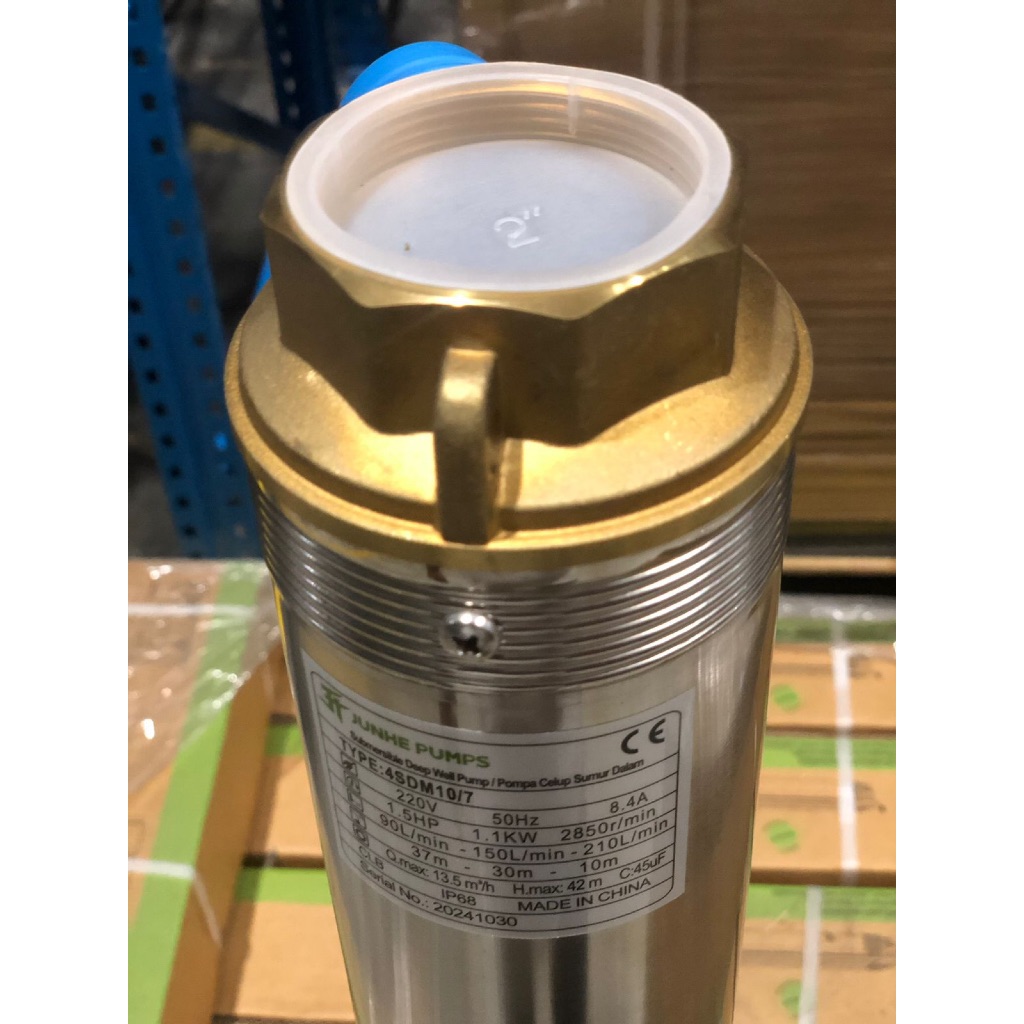 rekomendasi melisa Pompa Sibel JUNHE Casing 4" 1.5 HP output 2" 220 volt + Control Box // Pompa Subm