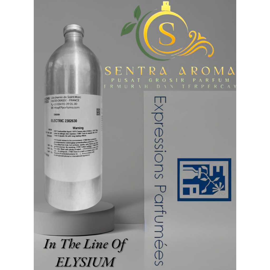 ELECTRIC ~ROJA Elysium~ EXPRESSIONS PERFUMES BIBIT PARFUM KEMASAN SEGEL KALENG 1 KG ( ORIGINAL )