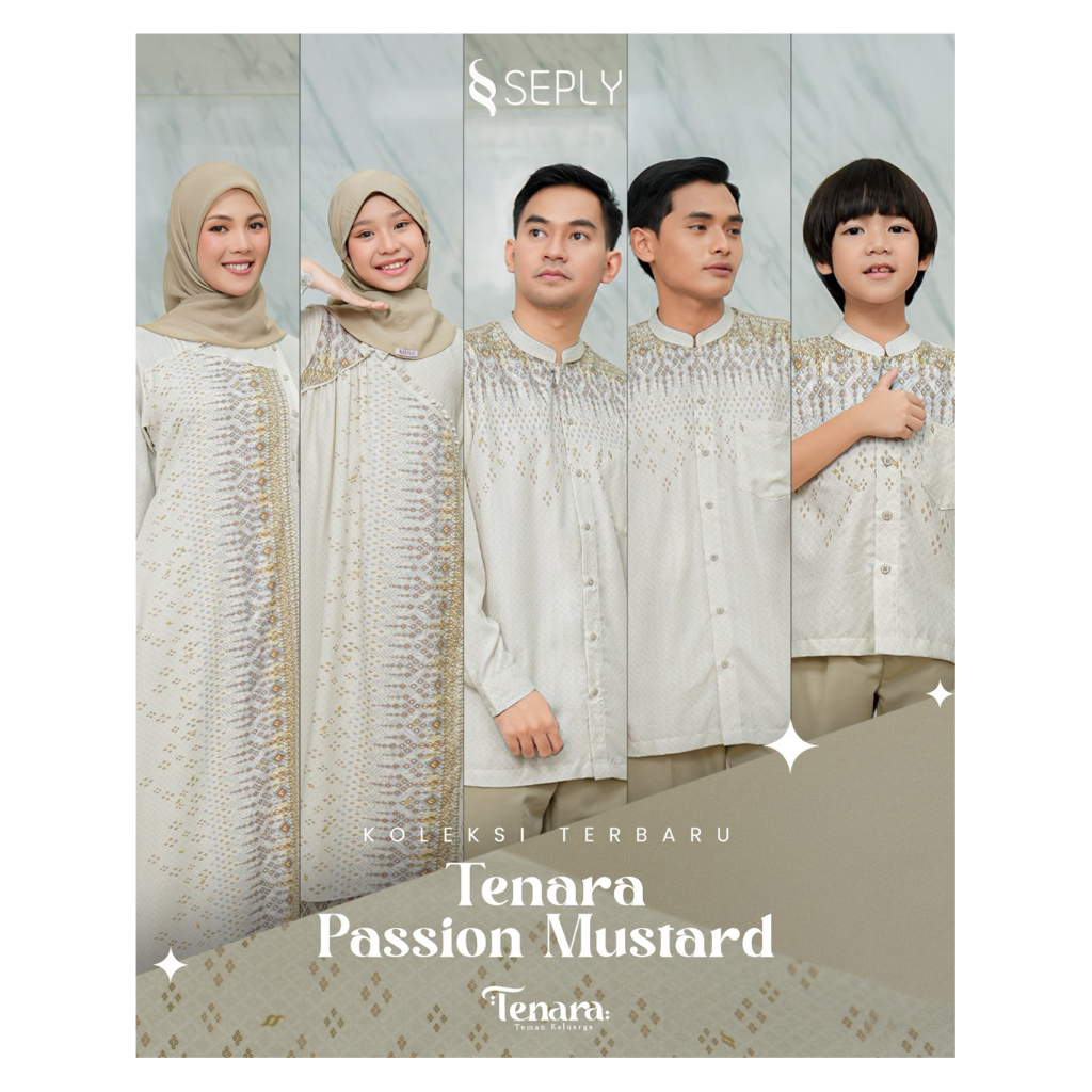 Sarimbit seply 2026 / Sarimbit keluarga 2026 / Sarimbit seply Tenara passion mustard