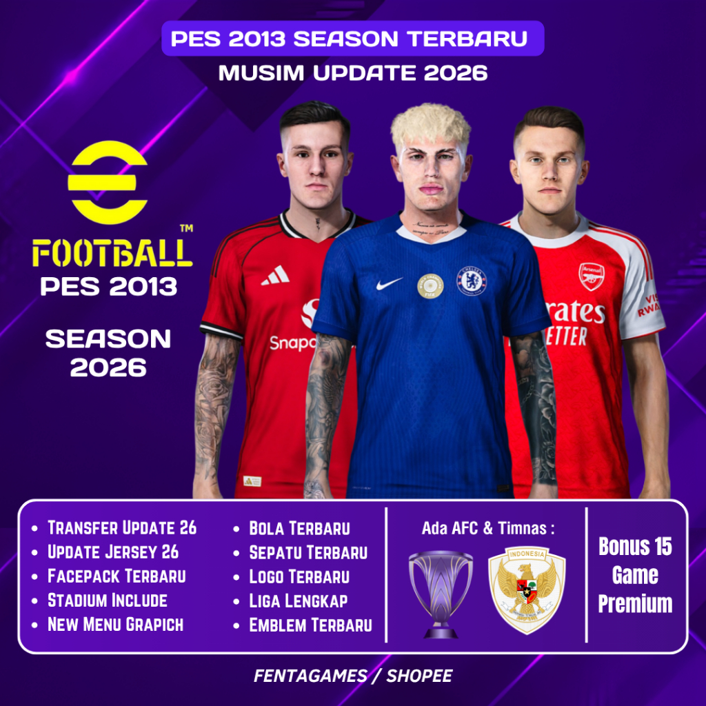 PES 2013 MUSIM 2026 - GAME PC - GAME LAPTOP - GAME PES