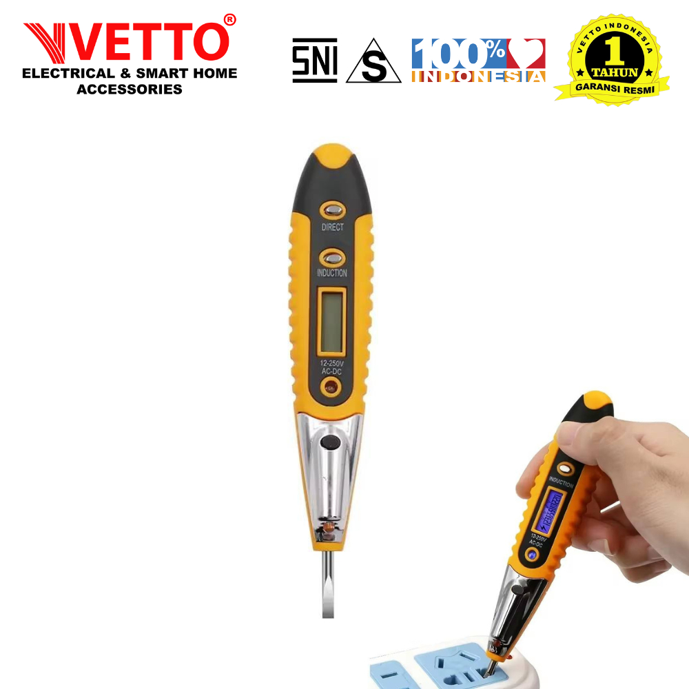 VETTO Obeng Tespen Listrik Digital - Test Pen Digital