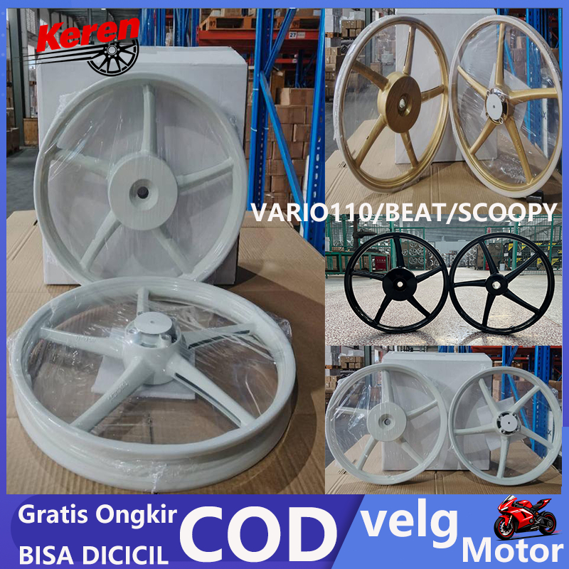 VELG Sanca Ring 17 Untuk Beat, Scoopy,Genio,Spacy,Vario 110/110fi/Karbu Racing 522 Alloy