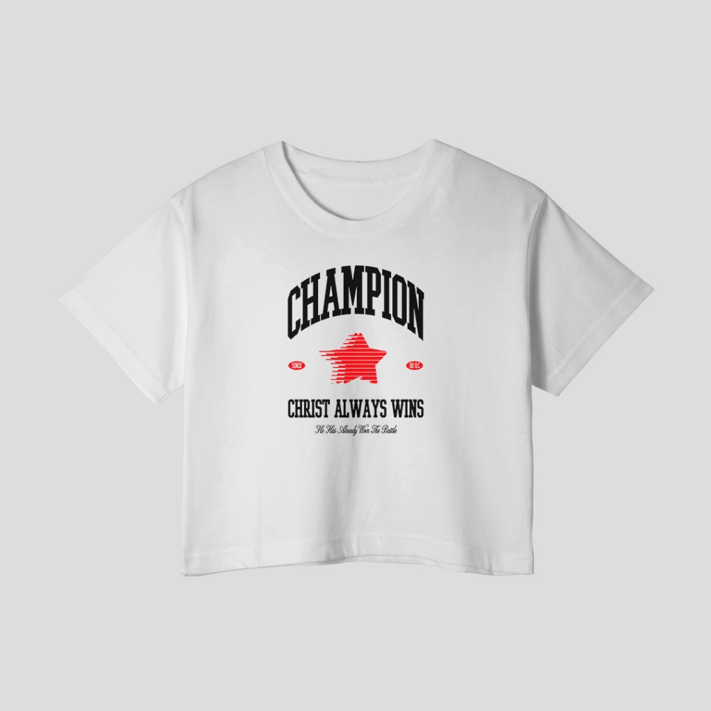 kaos crop wanita Champion korea/crop top putih polos/kaos crop polos wanita/crop top putih polos