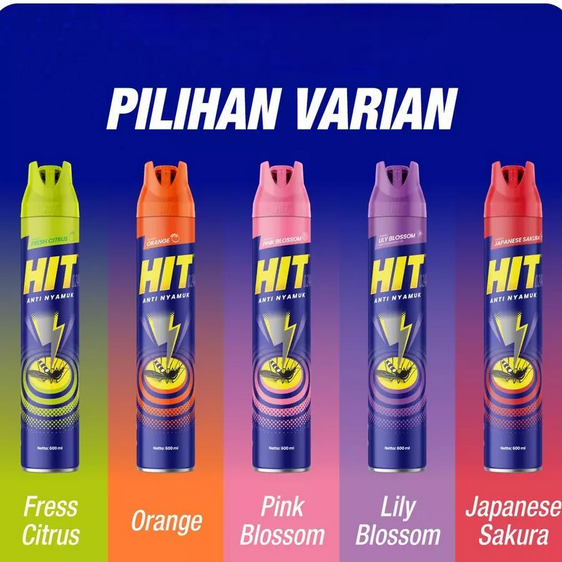 HIT Obat Nyamuk Aerosol 600 ml Hit Obat Nyamuk Semprot 600ml