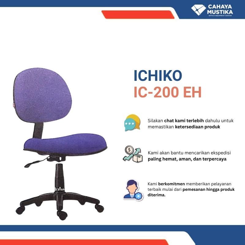 Jual Kursi Kantor Putar/Kursi Kantor Hidrolik/Kursi Kantor Minimalis Di Malang Ichiko IC-200 EH