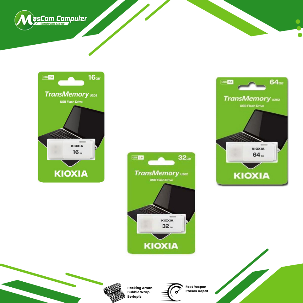 Flashdisk Kioxia 16GB/32GB/64GB Original USB Flash Drive 2.0 Kioxia
