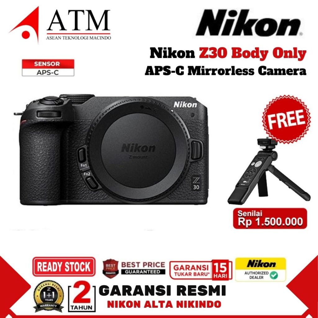 Nikon Z30 Body Only Nikon Z 30 Mirrorless Camera Garansi Resmi