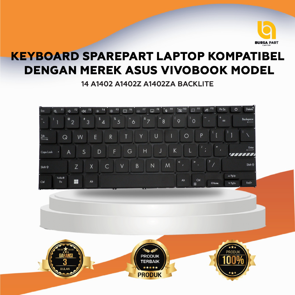 Keyboard Asus Vivobook 14 A1402 A1402z A1402za Backlite