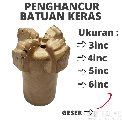 Mata bor sumur tembus batu | mata bor sumur 4 bilah
