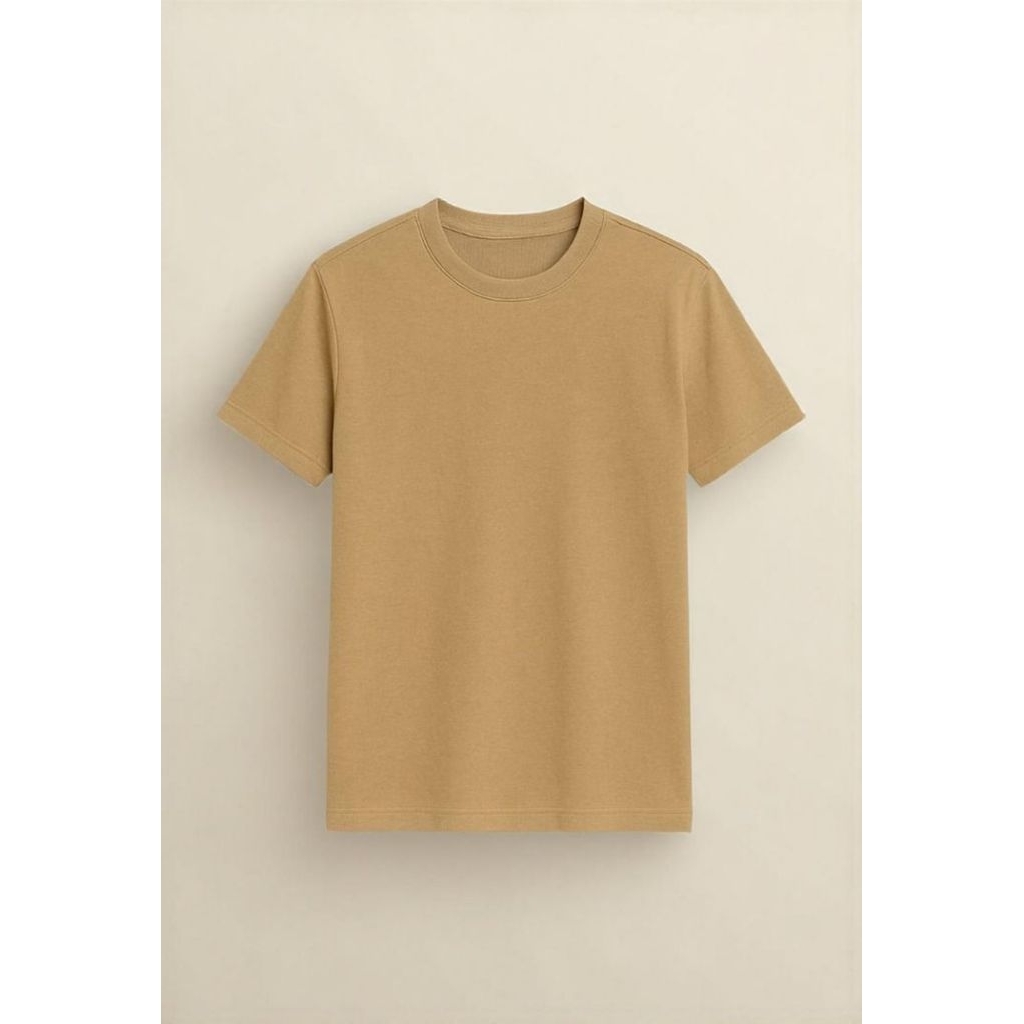 Kaos Polos Cotton Soft  PE 24S Kualitas Premium Cewek Cowok || Olive