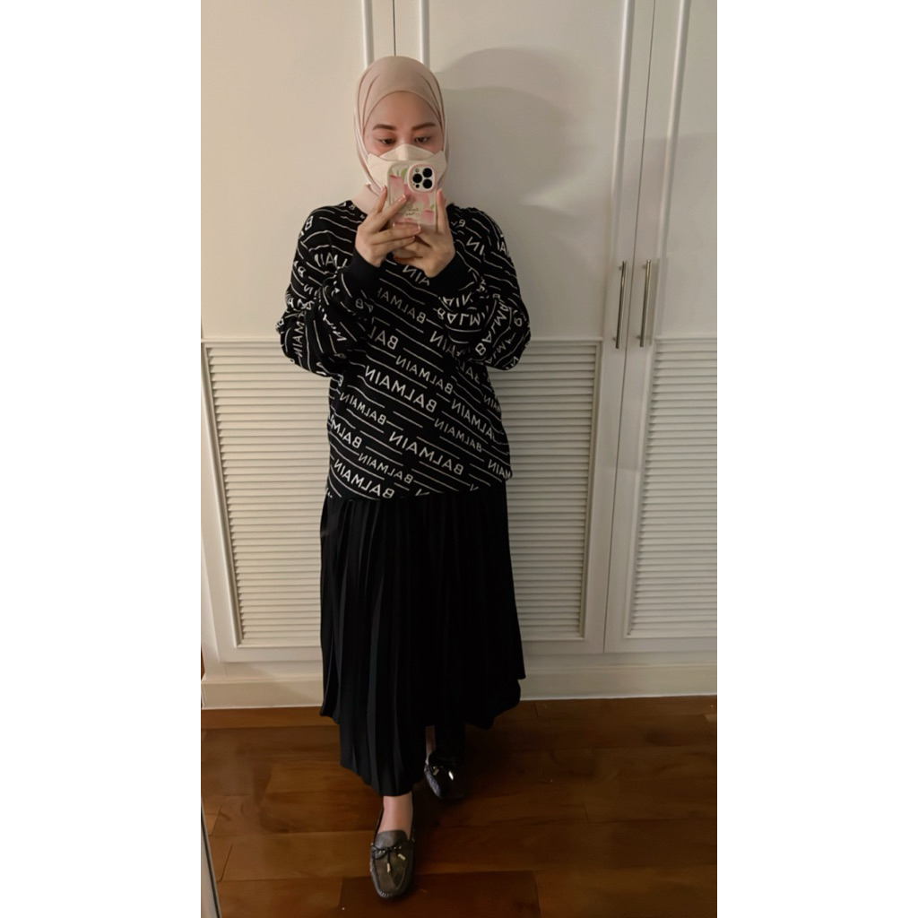 Preloved sweater knit balmain original size L