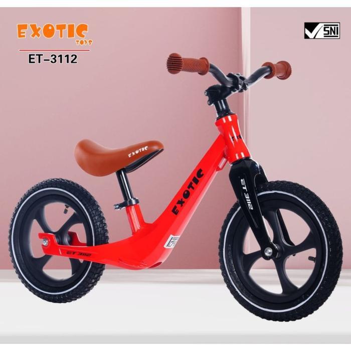 sepeda balance bike exotic et3112 sepeda keseimbangan pushbike exotic 3112 balance bike exotic