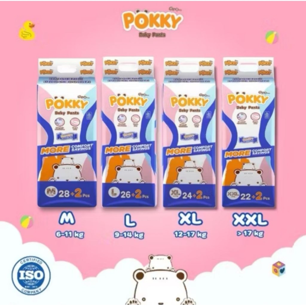 Pampers Bayi POKKY Pants Pampers ukuran M/L/XL/XXL