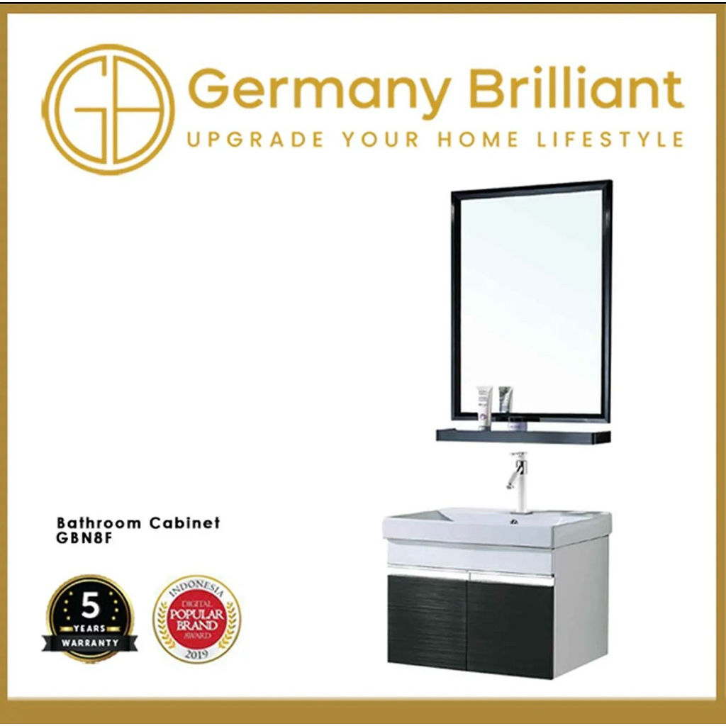 Germany Brilliant Kabinet Wastafel Kaca GBN8F