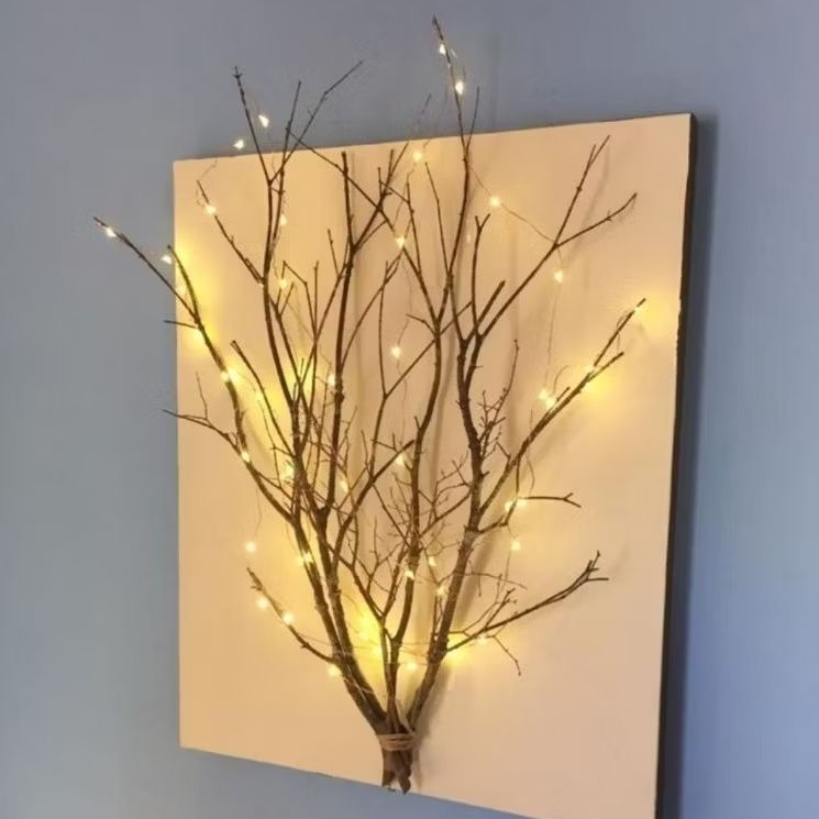 Ranting Kayu Kering Bercabang Kayu Dekorasi/40cm