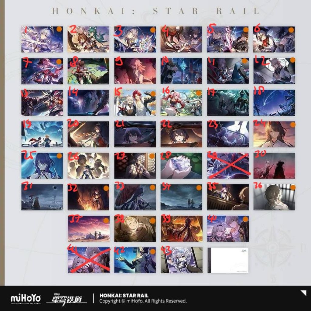 Pelunasan Open Split HSR Photocard (BACA DESKRIPSI)