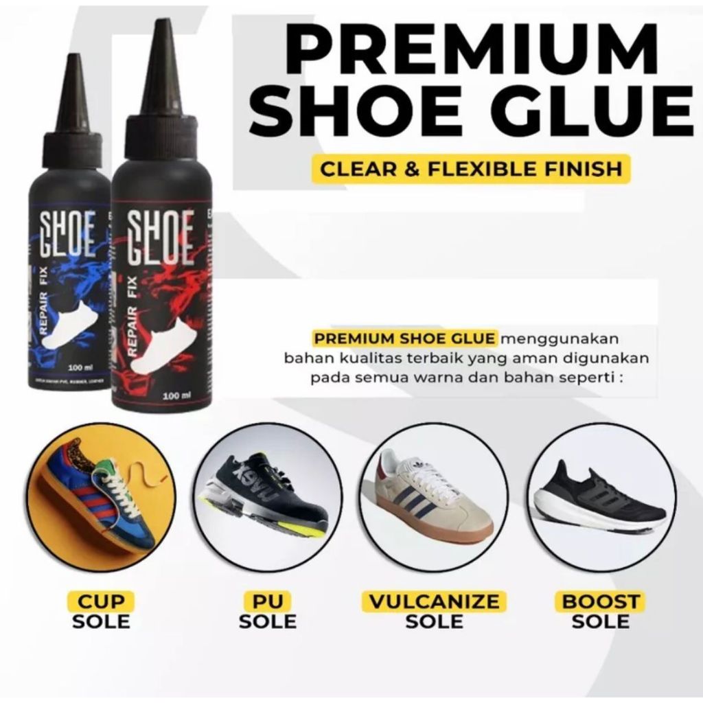 Lem Sepatu Super Kuat Tahan Air Tanpa Bekas Lem Perekat Sepatu Glue Shoe Lem Sepatu Super Kuat Lem O