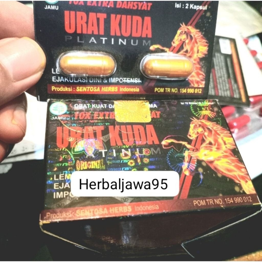 Kapsul Herbal Urat Kuda Platinum Best Seller Original