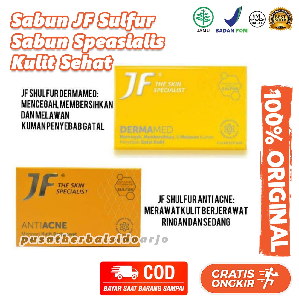 JF Sulfur Dermamed Anti Acne Body Wash 90 Gram