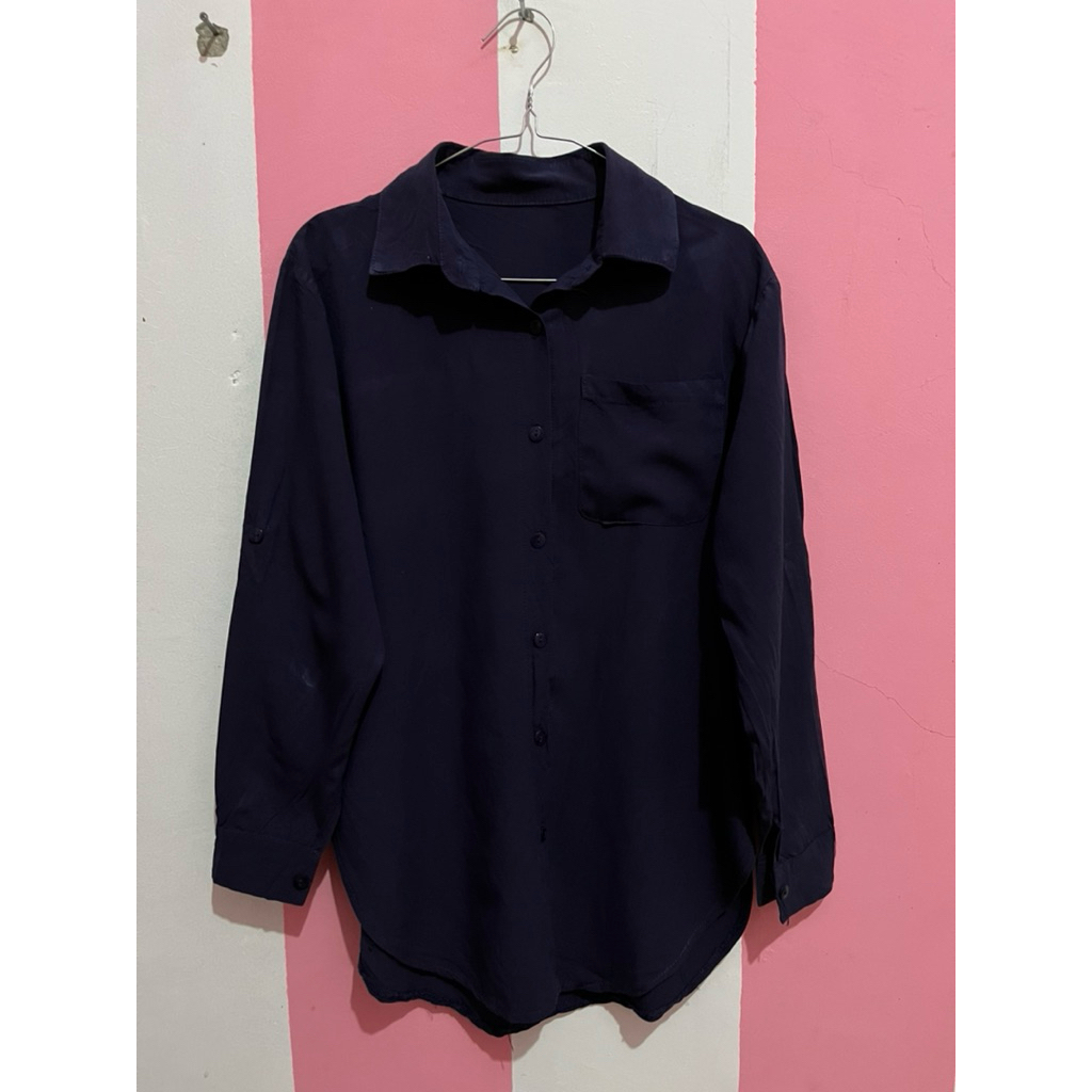kemeja wanita pl kemeja polos preloved