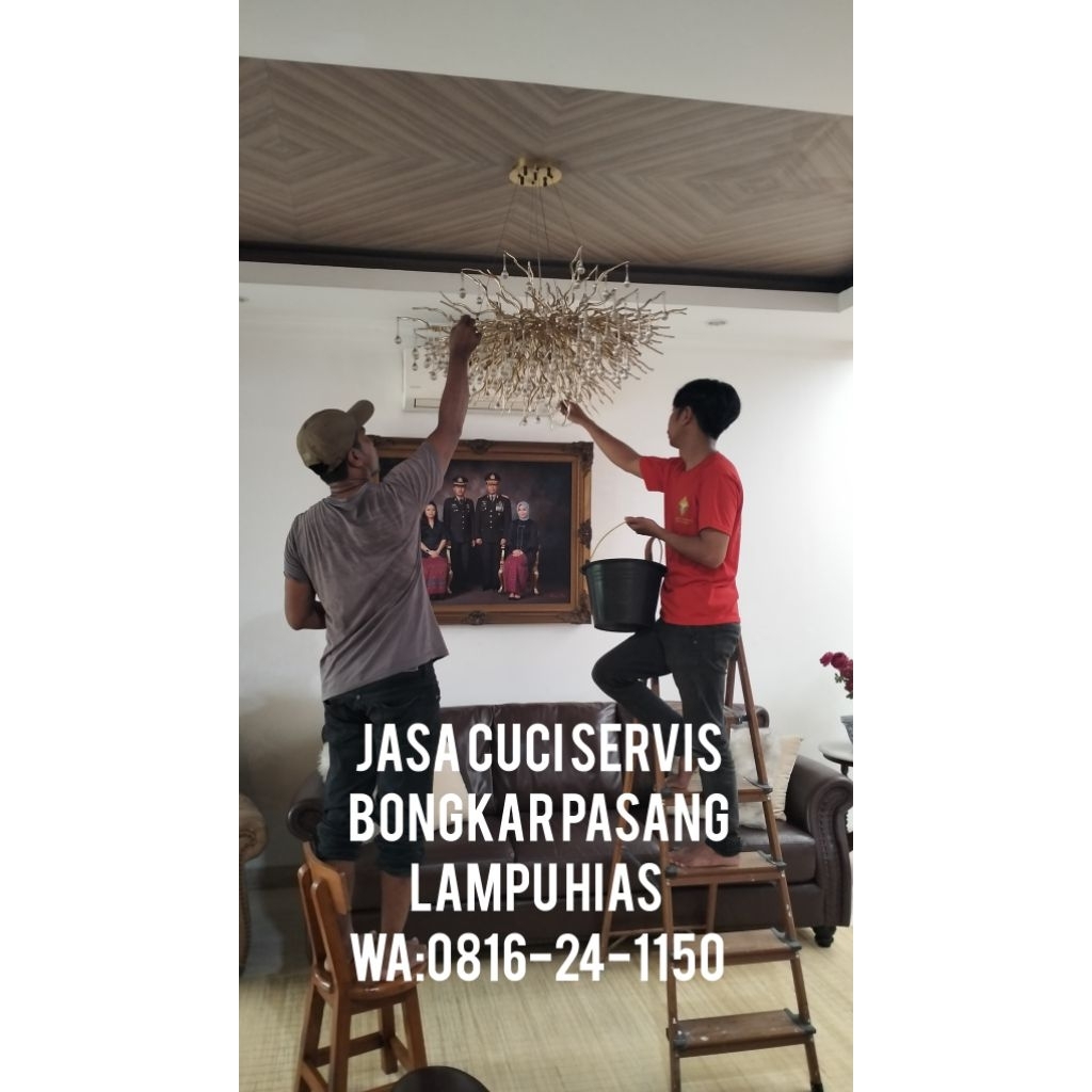 TUKANG BONGKAR PASANG LAMPU GANTUNG