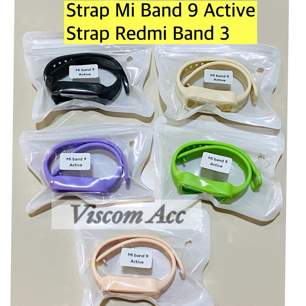 Strap Xiaomi Mi Band 9 Active / Strap Redmi Band 3 / Tali Mi Band 9 Active / Tali jam Mi Band 9 sili